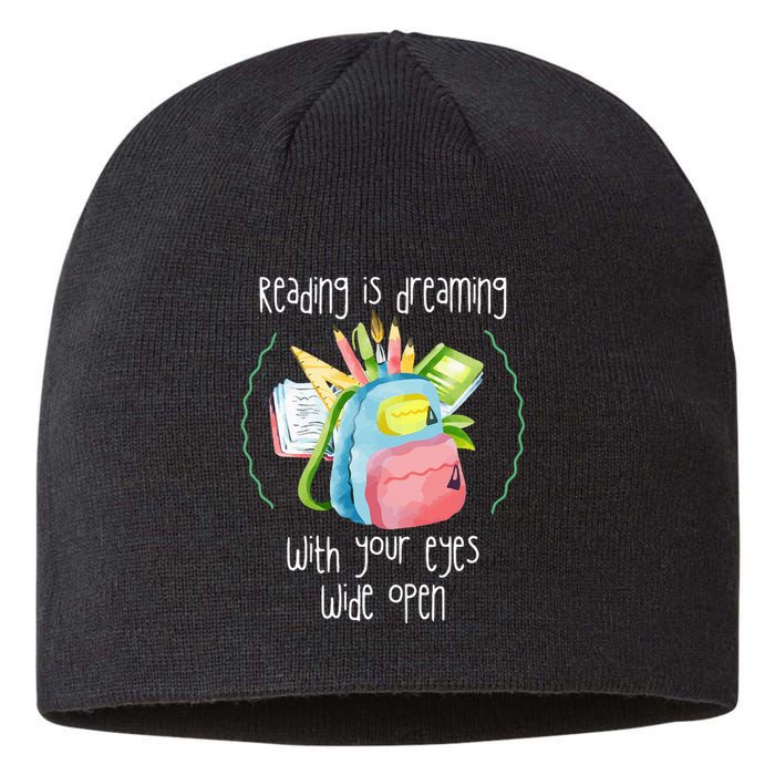 Reading Intervention Reading Is Dreaming Library Student Sustainable Beanie