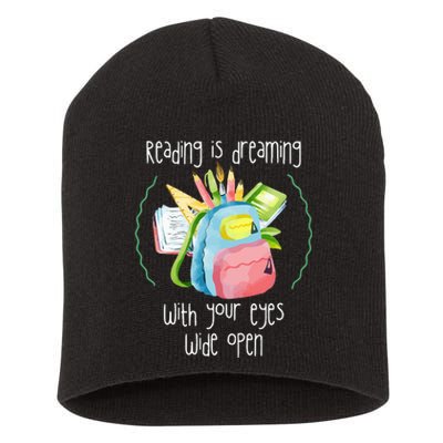 Reading Intervention Reading Is Dreaming Library Student Short Acrylic Beanie