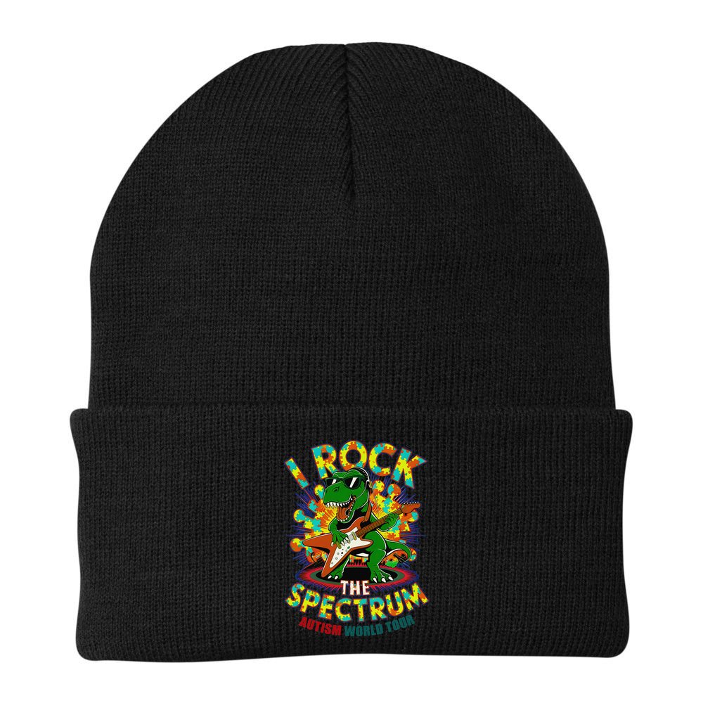 Rockstar I ROCK THE SPECTRUM Autism Awareness Mom Dad Beanie