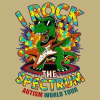Rockstar I ROCK THE SPECTRUM Autism Awareness Mom Dad Hoodie