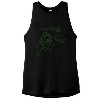 Reading Is Sexy Ladies PosiCharge Tri-Blend Wicking Tank