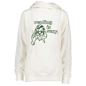 Reading Is Sexy Womens Funnel Neck Pullover Hood