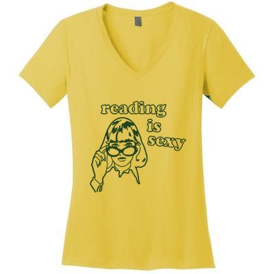 Reading Is Sexy Women's V-Neck T-Shirt