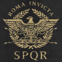 Roma Invicta Spqr Roman Eagle Distressed 25L Jumbo Tote