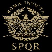 Roma Invicta Spqr Roman Eagle Distressed Womens T-Shirt