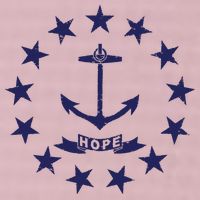 Rhode Island State Flag Distressed Blue Providence Rhode 25L Jumbo Tote