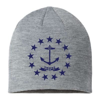 Rhode Island State Flag Distressed Blue Providence Rhode Sustainable Beanie