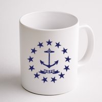 Rhode Island State Flag Distressed Blue Providence Rhode Mug