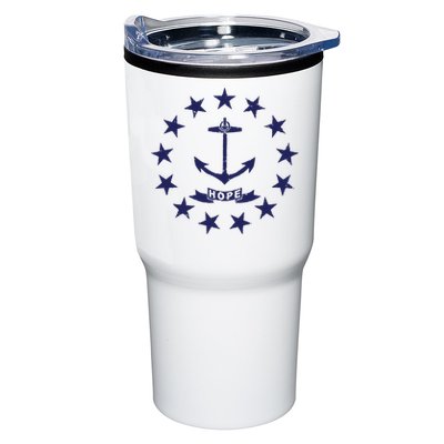 Rhode Island State Flag Distressed Blue Providence Rhode Tumbler