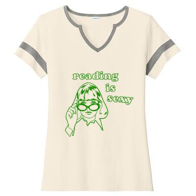 Reading Is Sexy Costume Library Women Bookworm Bookaholic Ladies Halftime Notch Neck Tee