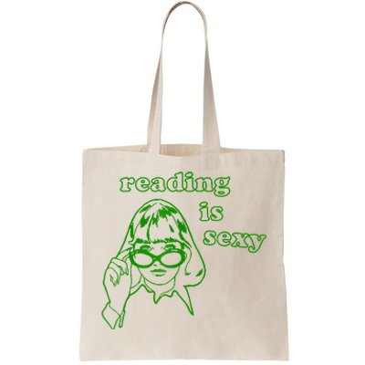 Reading Is Sexy Costume Library Women Bookworm Bookaholic Tote Bag