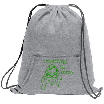 Reading Is Sexy Costume Library Women Bookworm Bookaholic Sweatshirt Cinch Pack Bag