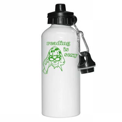 Reading Is Sexy Costume Library Women Bookworm Bookaholic Aluminum Water Bottle