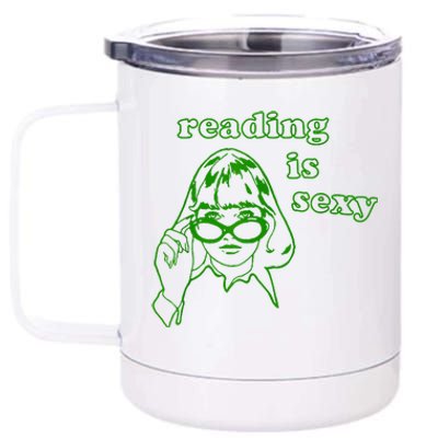 Reading Is Sexy Costume Library Women Bookworm Bookaholic 12 oz Stainless Steel Tumbler Cup