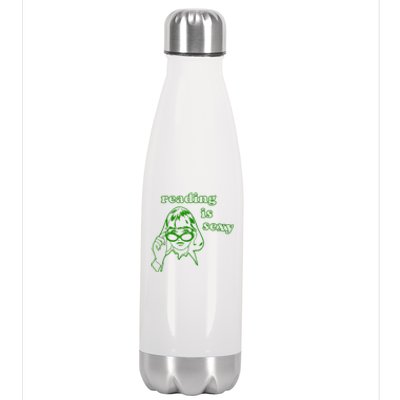 Reading Is Sexy Costume Library Women Bookworm Bookaholic Stainless Steel Insulated Water Bottle