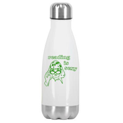 Reading Is Sexy Costume Library Women Bookworm Bookaholic Stainless Steel Insulated Water Bottle