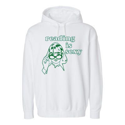 Reading Is Sexy Trending Garment-Dyed Fleece Hoodie