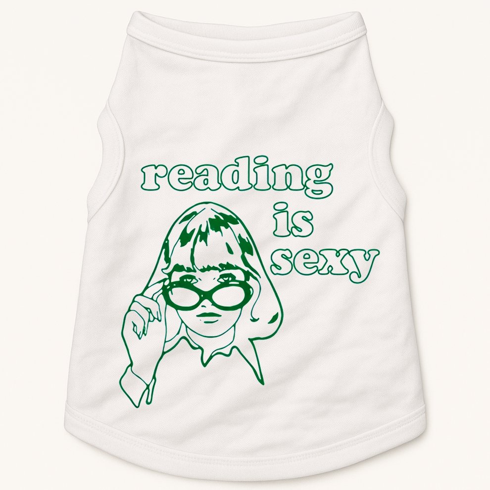 Reading Is Sexy Trending Doggie Tank