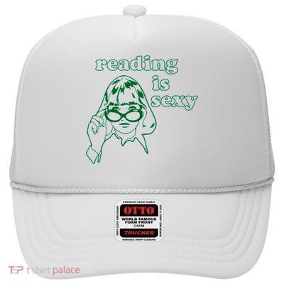 Reading Is Sexy Trending Tee High Crown Mesh Back Trucker Hat
