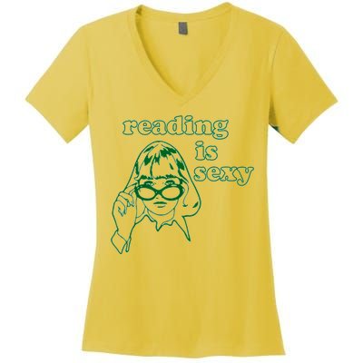 Reading Is Sexy Trending Women's V-Neck T-Shirt
