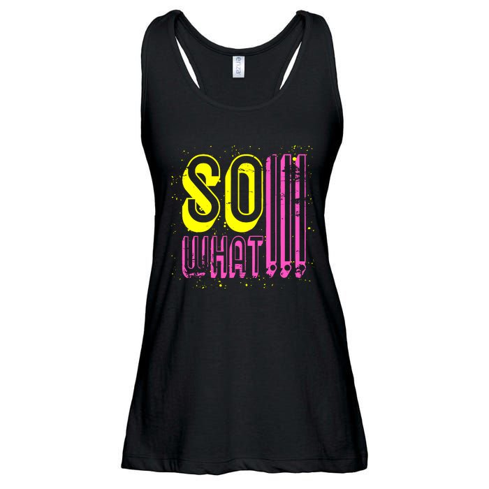 Retro I So What Funny Ladies Essential Flowy Tank