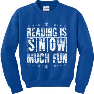 Reading Is Snow Much Fun Science Of Reading Gift Kids Sweatshirt