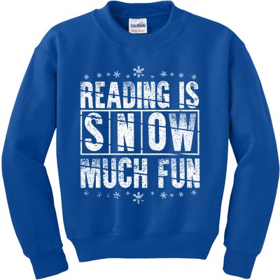 Reading Is Snow Much Fun Science Of Reading Gift Kids Sweatshirt