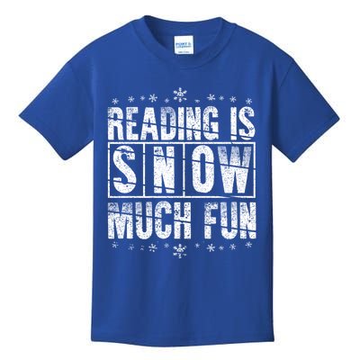 Reading Is Snow Much Fun Science Of Reading Gift Kids T-Shirt