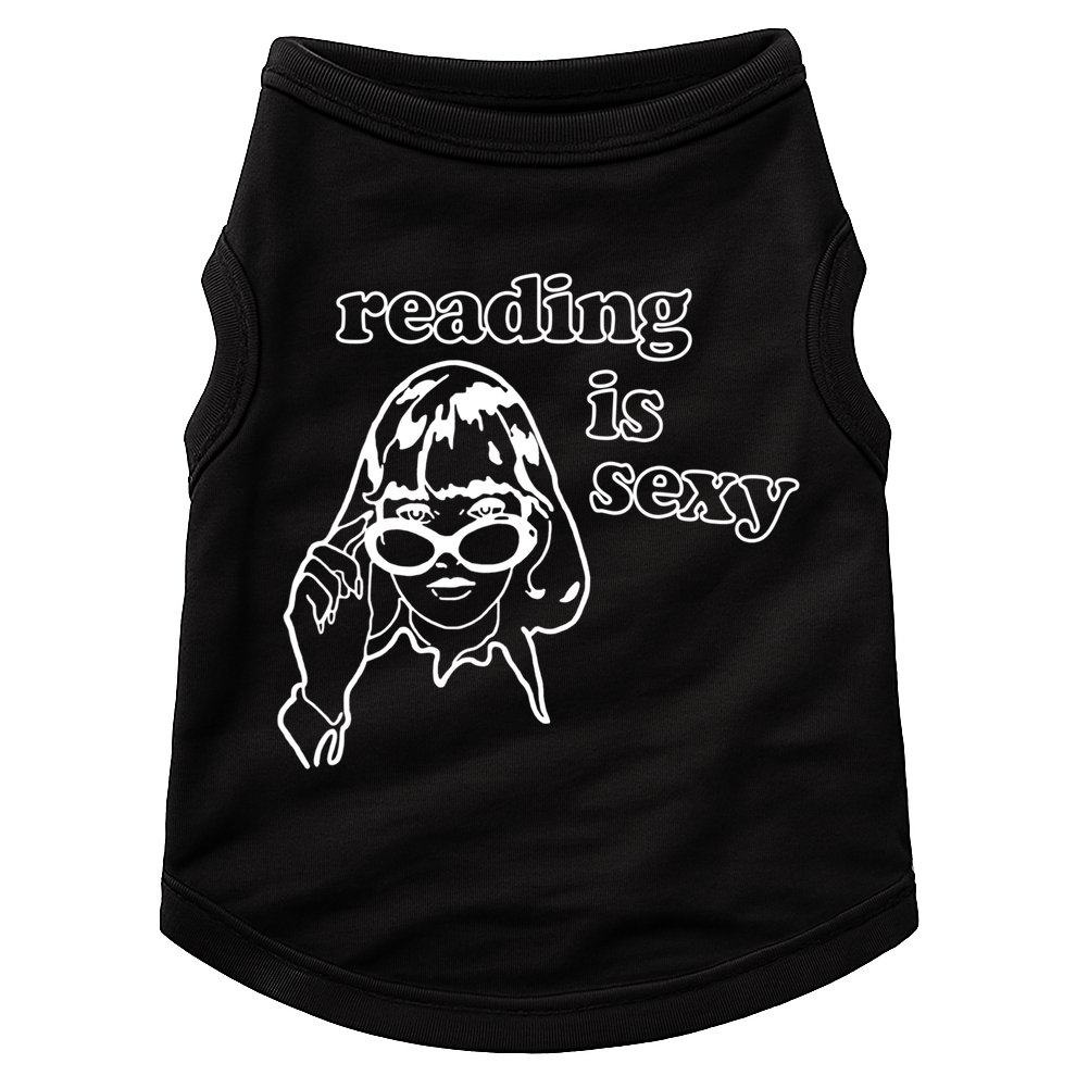 Reading Is Sexy Gift For Bookworms Doggie Tank