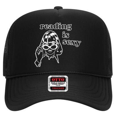 Reading Is Sexy Gift For Bookworms High Crown Mesh Back Trucker Hat