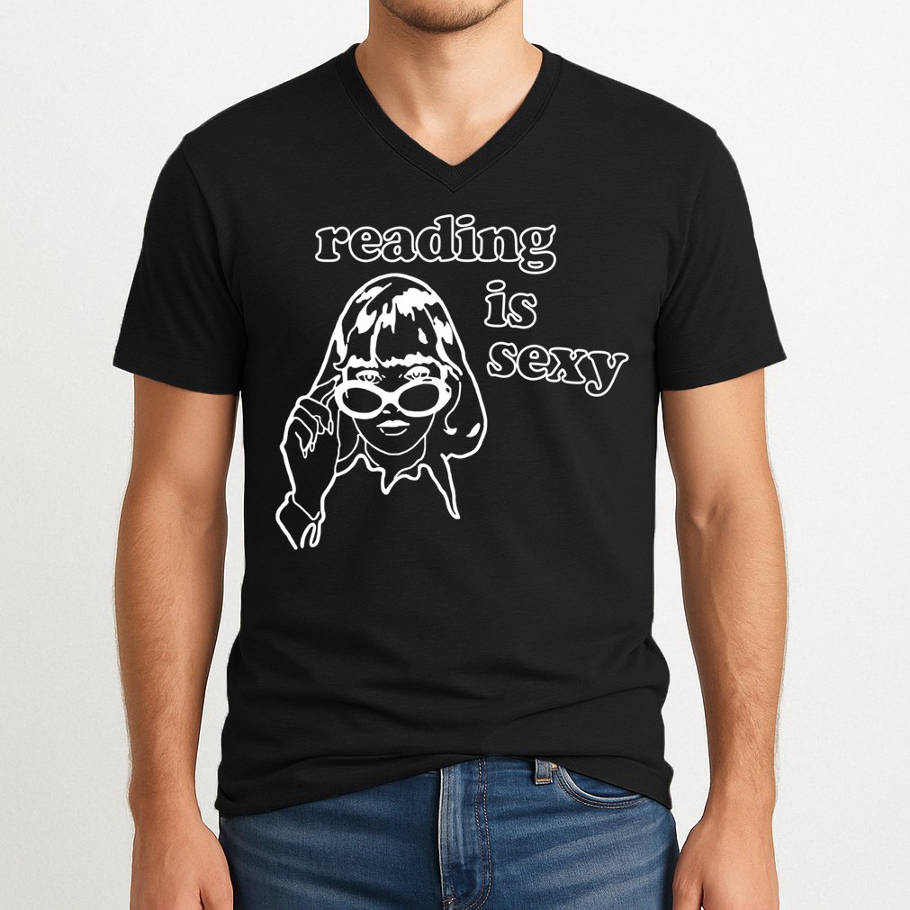 Reading Is Sexy Gift For Bookworms V-Neck T-Shirt