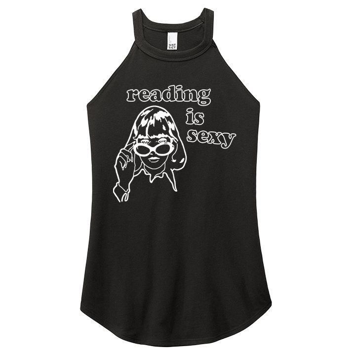 Reading Is Sexy Gift For Bookworms Women's Perfect Tri Rocker Tank