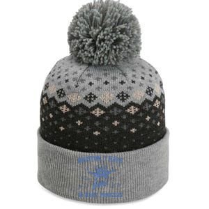 Raccoon In Space Retro 90s Graphic The Baniff Cuffed Pom Beanie