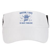 Raccoon In Space Retro 90s Graphic Adult Drive Performance Visor