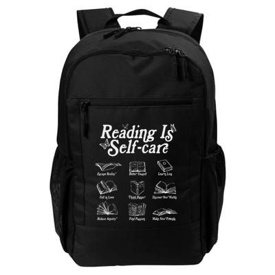 Reading Is Self Care Bookish Mental Health Daily Commute Backpack