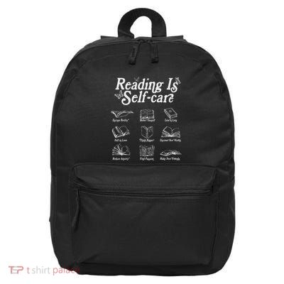 Reading Is Self Care Bookish Mental Health 16 in Basic Backpack