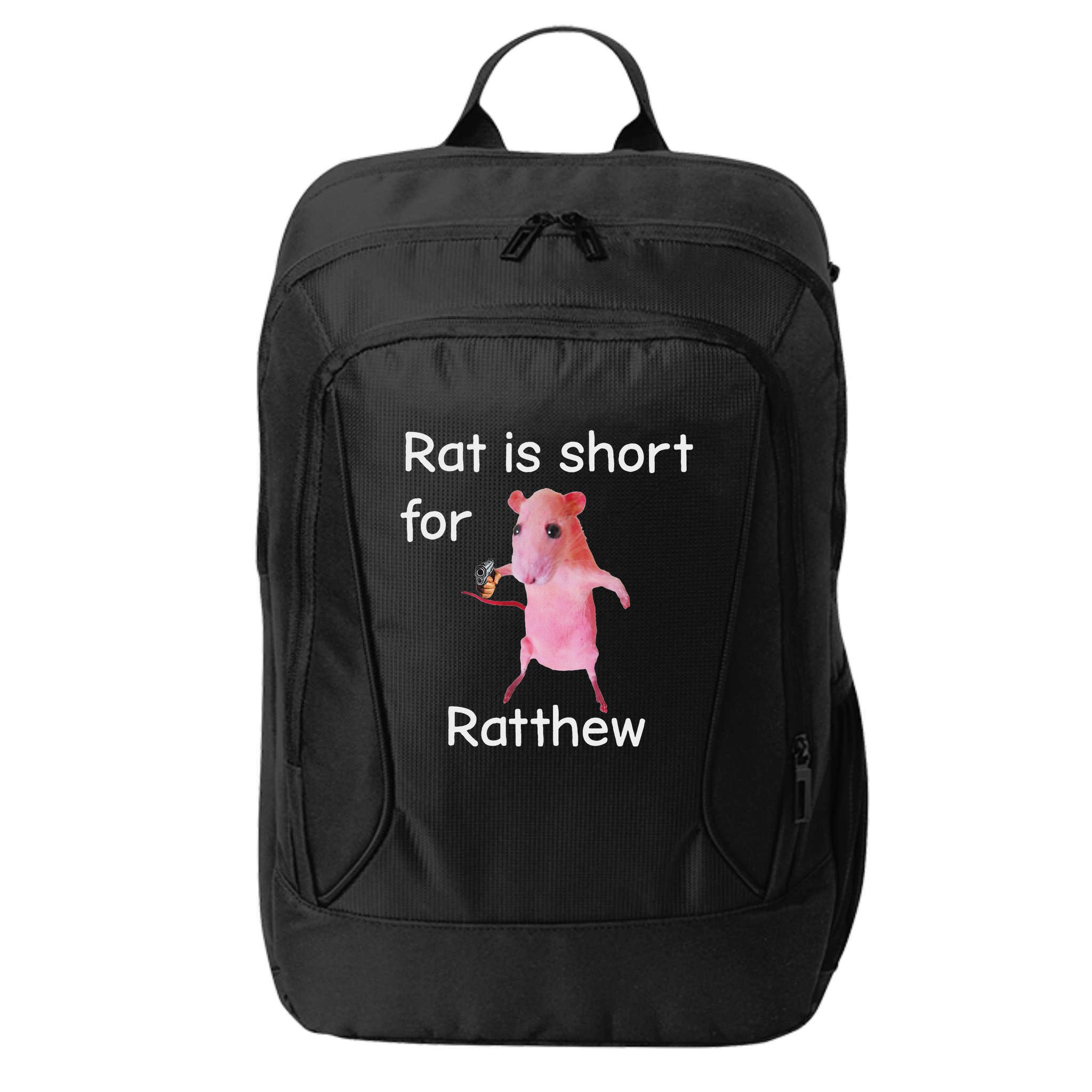 Rat Is Short For Ratthew Meme City Backpack