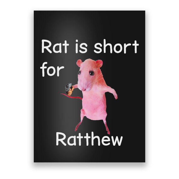 Rat Is Short For Ratthew Meme Poster