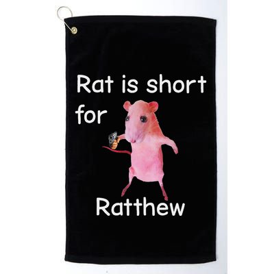 Rat Is Short For Ratthew Meme Golf Towel