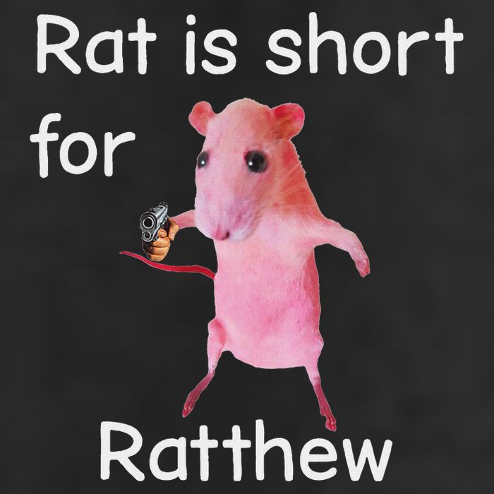 Rat Is Short For Ratthew Meme Golf Towel