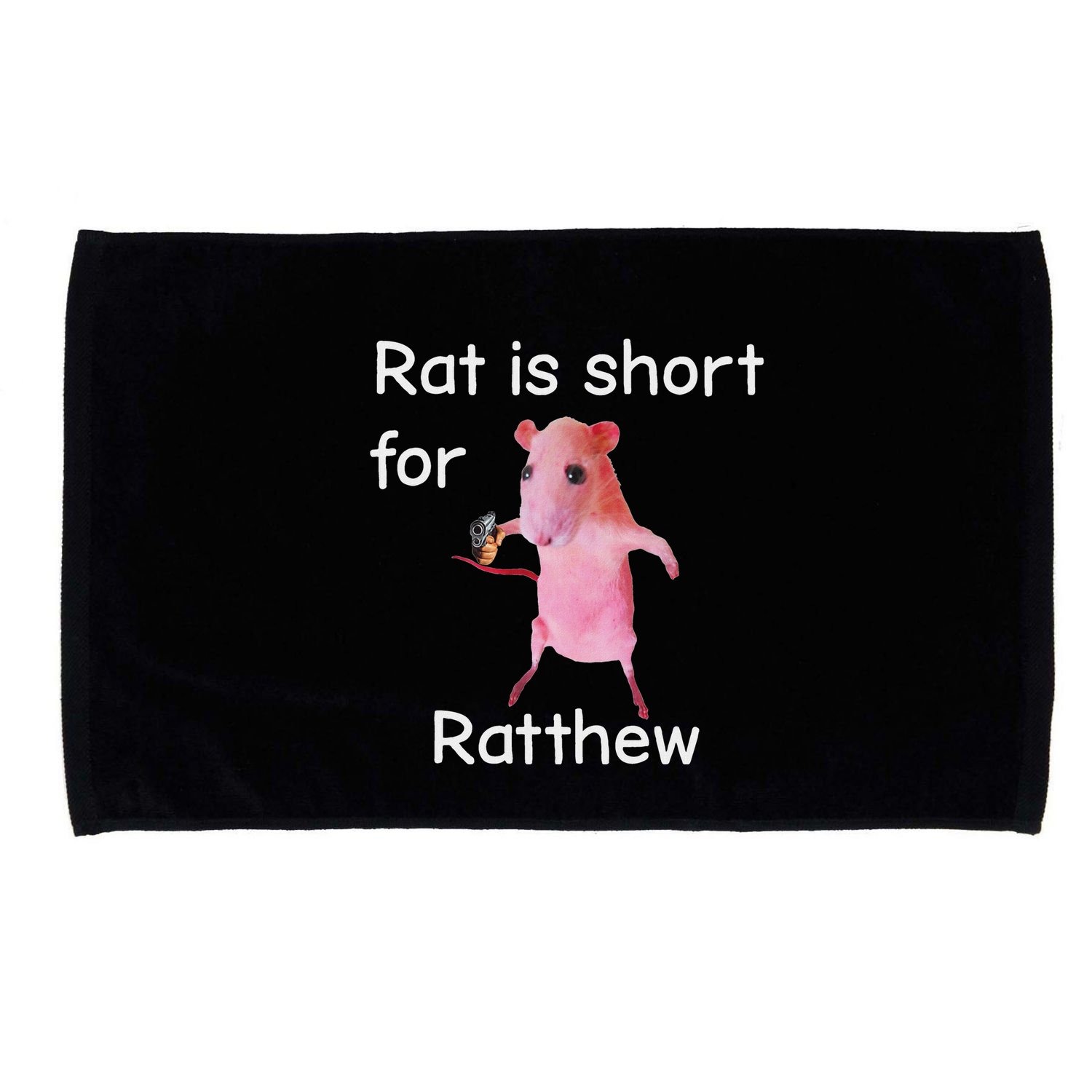 Rat Is Short For Ratthew Meme Microfiber Hand Towel