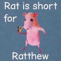 Rat Is Short For Ratthew Meme Garment-Dyed Sweatshirt