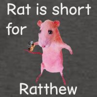 Rat Is Short For Ratthew Meme Vector Backpack