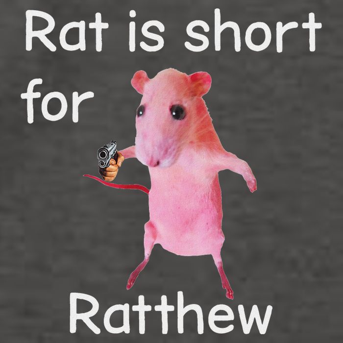 Rat Is Short For Ratthew Meme Vector Backpack