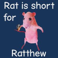 Rat Is Short For Ratthew Meme Infant Baby Jersey Bodysuit