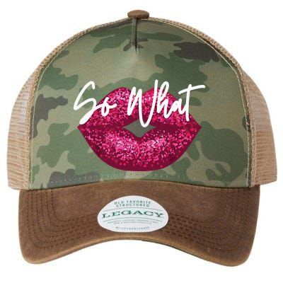 Retro I So What Funny Legacy Tie Dye Trucker Hat
