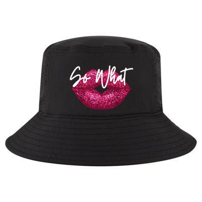 Retro I So What Funny Cool Comfort Performance Bucket Hat