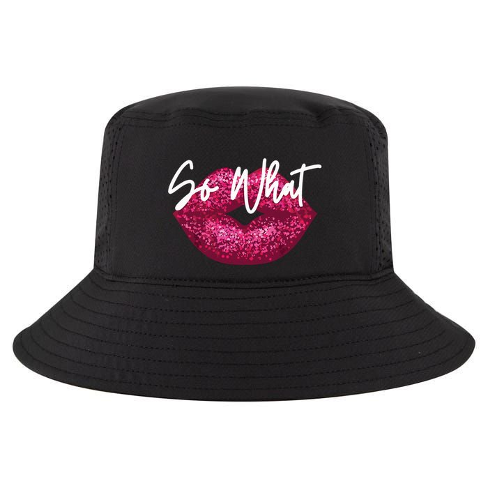 Retro I So What Funny Cool Comfort Performance Bucket Hat