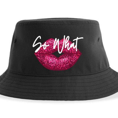 Retro I So What Funny Sustainable Bucket Hat