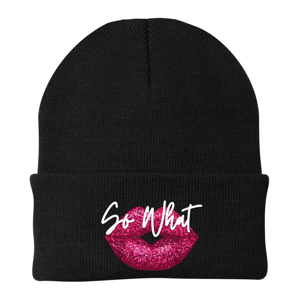 Retro I So What Funny Beanie